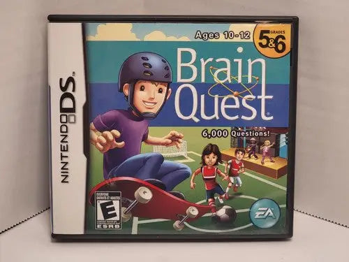 Nintendo DS Brain Quest game case for grades 5-6 with 6000 questions, ages 10-12