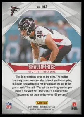 Bralen Trice Rookie 2024 Panini Phoenix #162 Atlanta Falcons