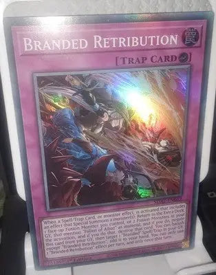 Branded Retribution - SDAZ-EN032 - Super Rare - 1st Edition - Trap - Foil - Yu-Gi-Oh! Card Single