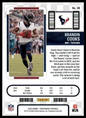Brandin Cooks 2022 Panini Contenders #38 Houston Texans
