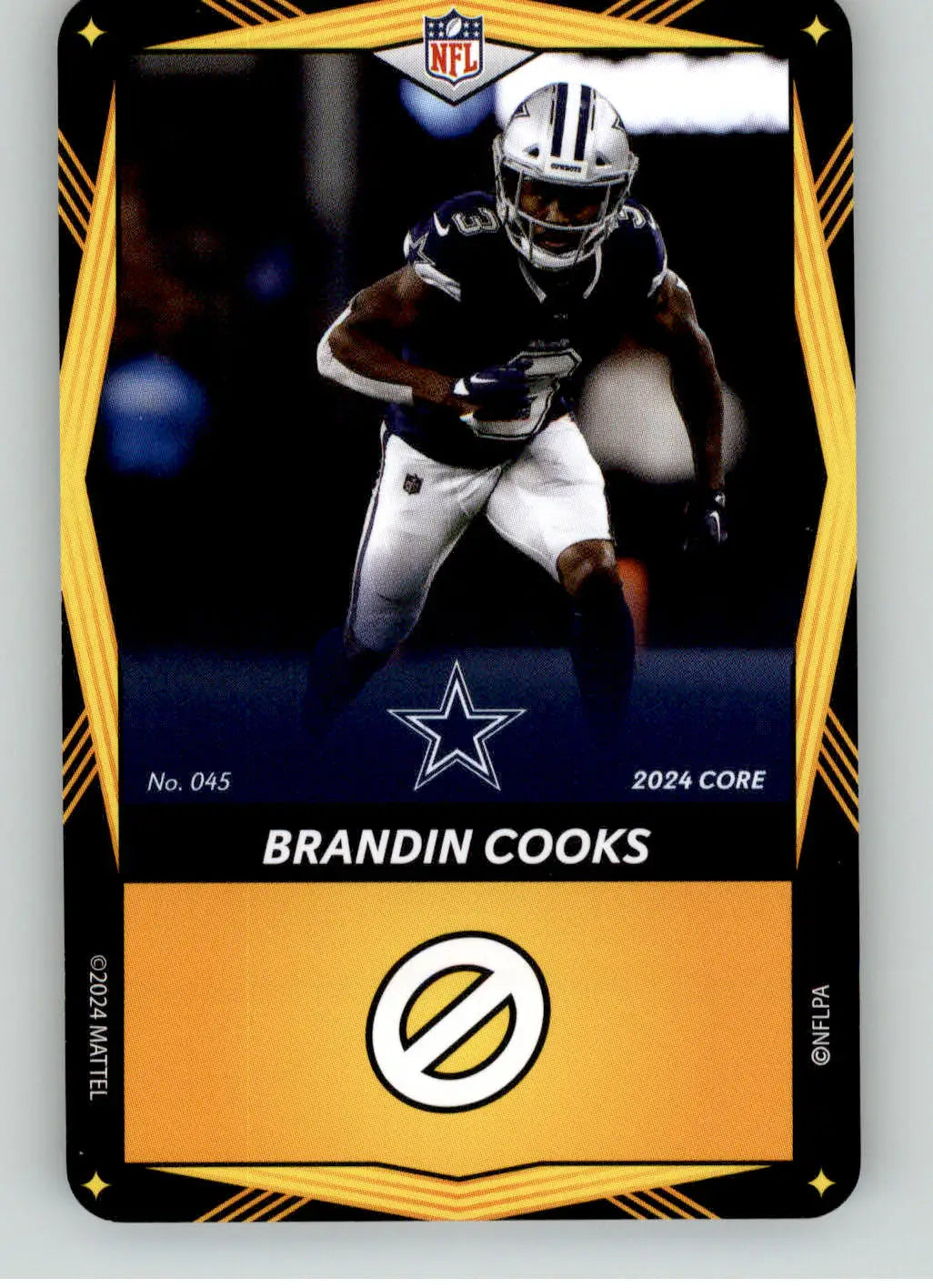 Brandin Cooks - 2024 UNO Elite Core Edition - Yellow - #045 - Football - Football Card Single