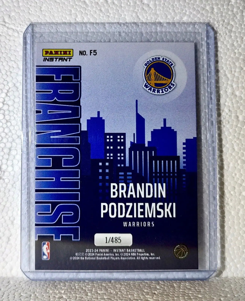 Brandin Podziemski 2023-24 NBA 5 Franchise Basketball Card Warriors 1/485