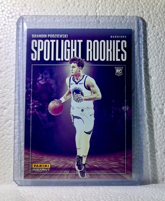 Brandin Podziemski 2023-24 Panini #19 NBA Spotlight Rookies Card Warriors 1/209 - Basketball Card Single
