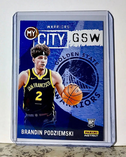 Brandin Podziemski 2023-24 Panini NBA #21 MyCity Card Warriors 1/543 - Basketball Card Single