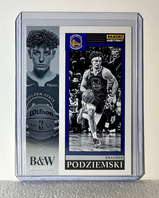 Brandin Podziemski 2023-24 Panini NBA #9 Black and White Rookies Card 1/326 - Basketball Card Single