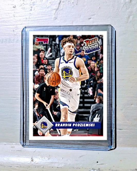 Brandin Podziemski 2023-24 Panini NBA #9 Rated Rookie Retro Card 1/715 - Basketball Card Single