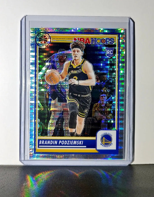 Brandin Podziemski 2023-24 Panini Premium NBA Hoops #15 Rookie Pulsar Prizm - Basketball Card Single