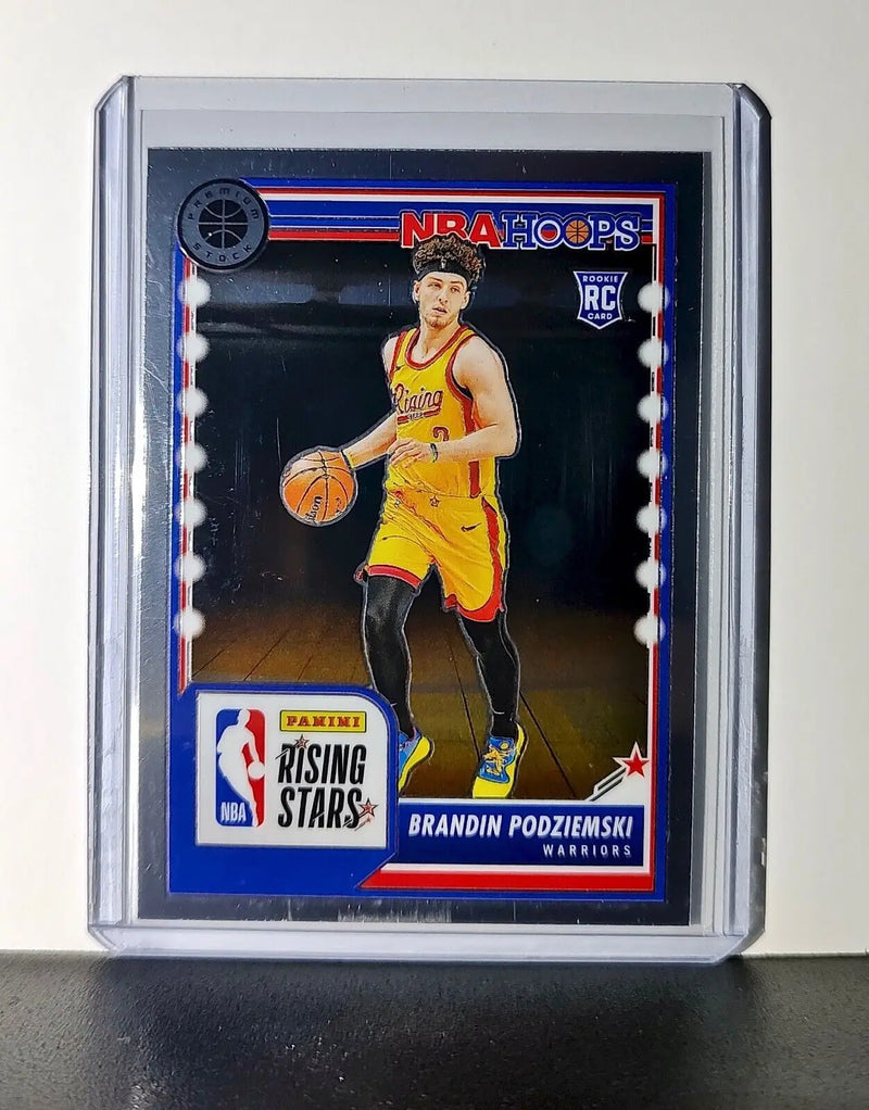 Brandin Podziemski 2023-24 Panini Premium NBA Hoops Rising Stars #297 Rookie