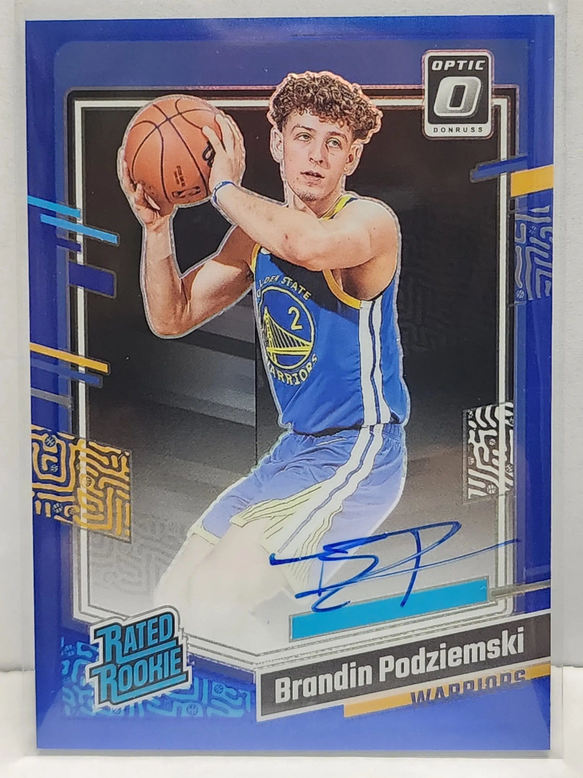 Brandin Podziemski 2023 Donruss Optic Blue Auto #26/49 - Basketball Card Single