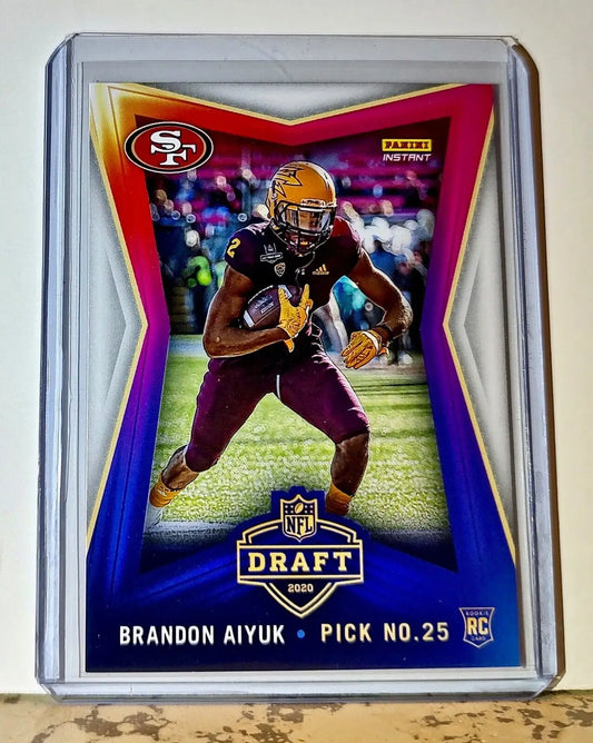 Brandon Aiyuk 2020 NFL Draft Night NFL #25 Football Card 49ers 1 of 514