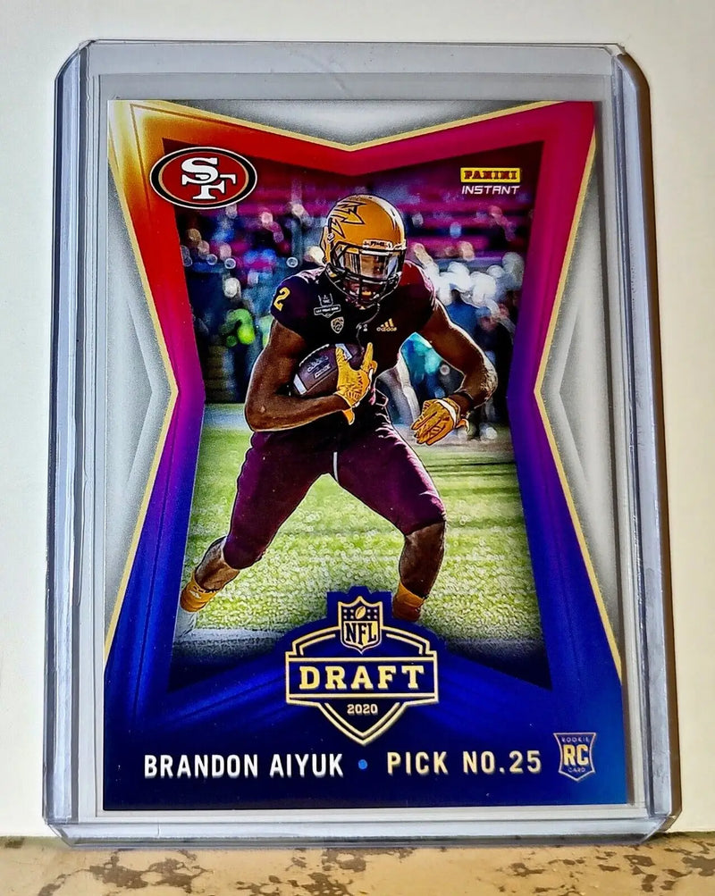 Brandon Aiyuk 2020 NFL Draft Night NFL #25 Football Card 49ers 1 of 514
