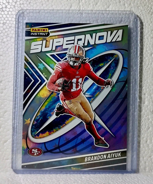 Brandon Aiyuk 2023 Panini NFL #20 Supernova Football Card SF 49ers 1/481 - Football Card Single
