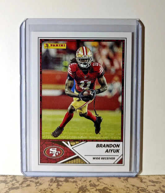 Brandon Aiyuk 2024 Panini NFL #34 Sticker Card San Francisco 49ers - Football Card Single