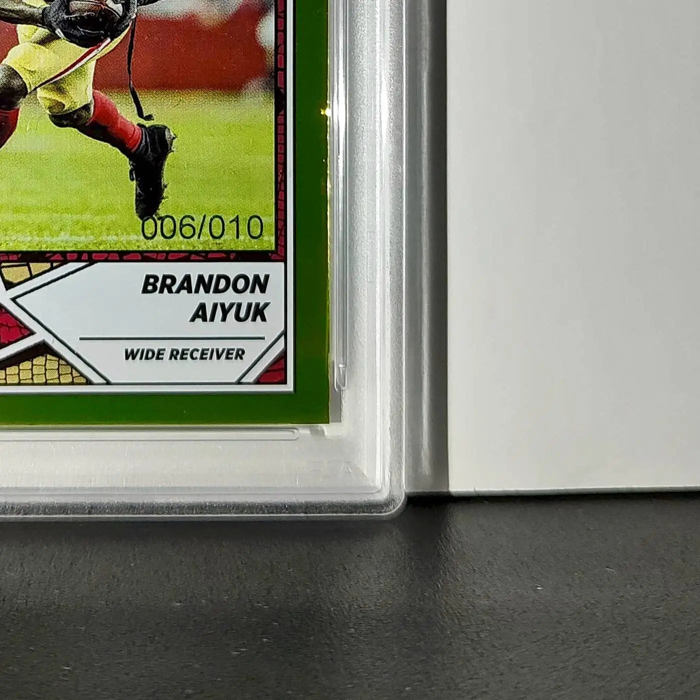 Brandon Aiyuk 2024 Panini Sticker Collection 006/010 #34 Gold Foil PSA 9 Mint - Football Card Single