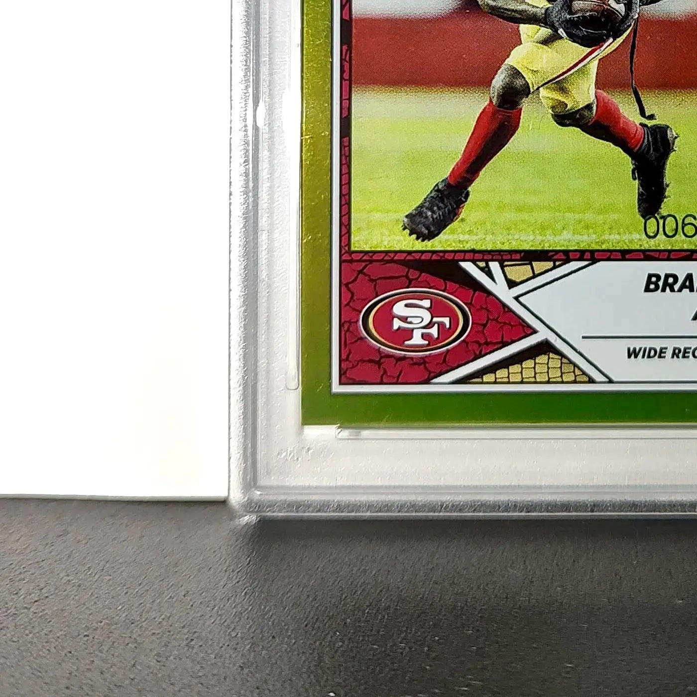 Brandon Aiyuk 2024 Panini Sticker Collection 006/010 #34 Gold Foil PSA 9 Mint - Football Card Single