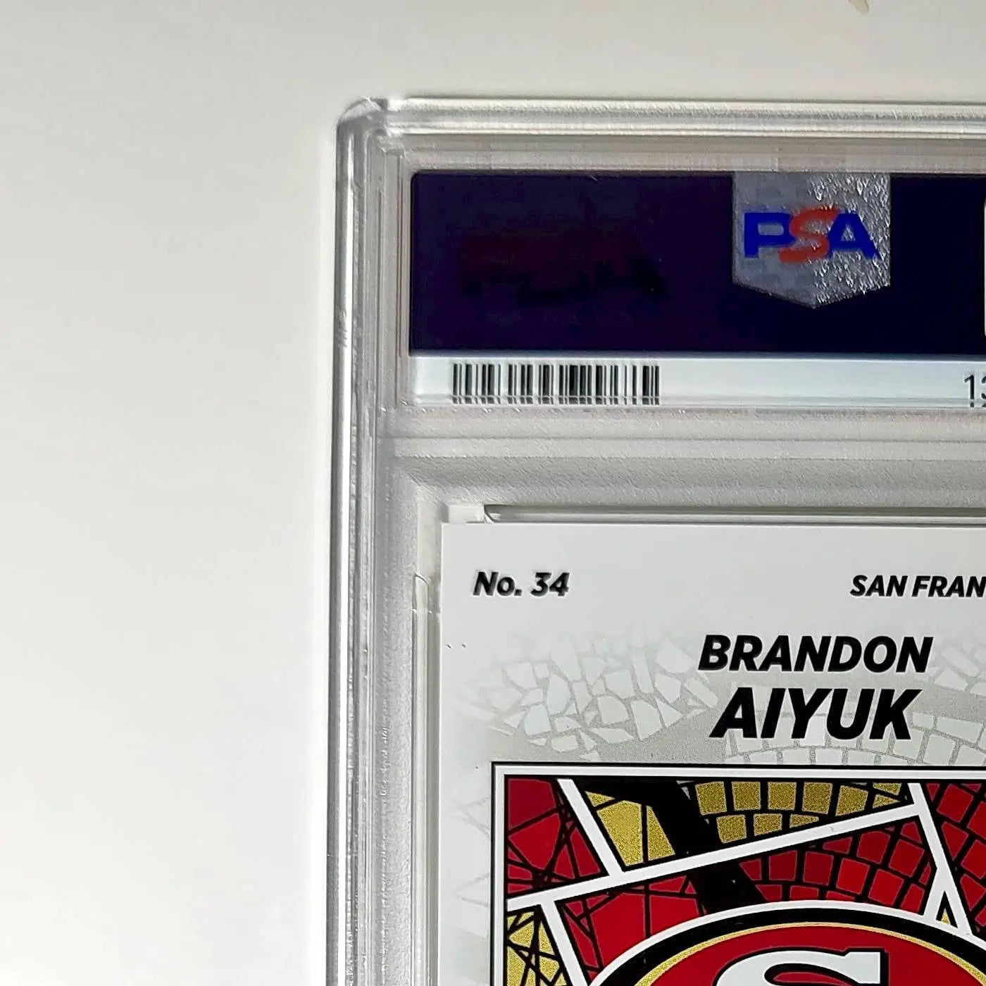 Brandon Aiyuk 2024 Panini Sticker Collection 006/010 #34 Gold Foil PSA 9 Mint - Football Card Single