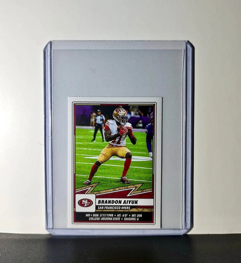 Brandon Aiyuk 2025 Panini NFL #522 Sticker San Francisco 49ers - Football Card Single