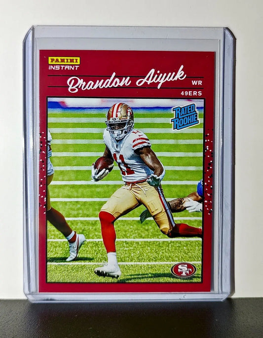 Brandon Aiyuk Rookie 2020 Panini NFL #11 Rated Rookie Card San Francisco 49ers - Football Card Single