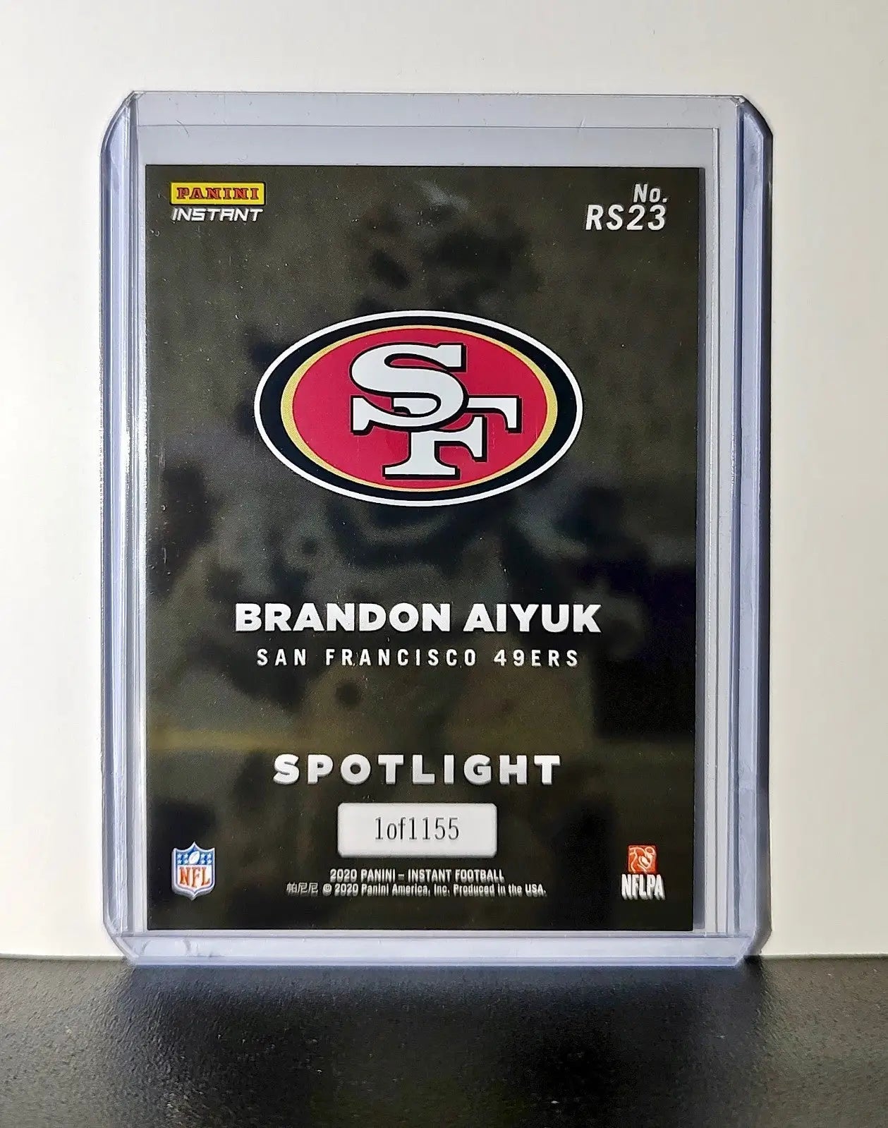 Brandon Aiyuk Rookie 2020 Panini NFL #23 Rookie Spotlight San Francisco 49ers - Football Card Single