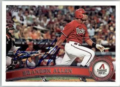 Brandon Allen - 2011 Topps - #457 - AUTO Baseball - Baseball Card Single