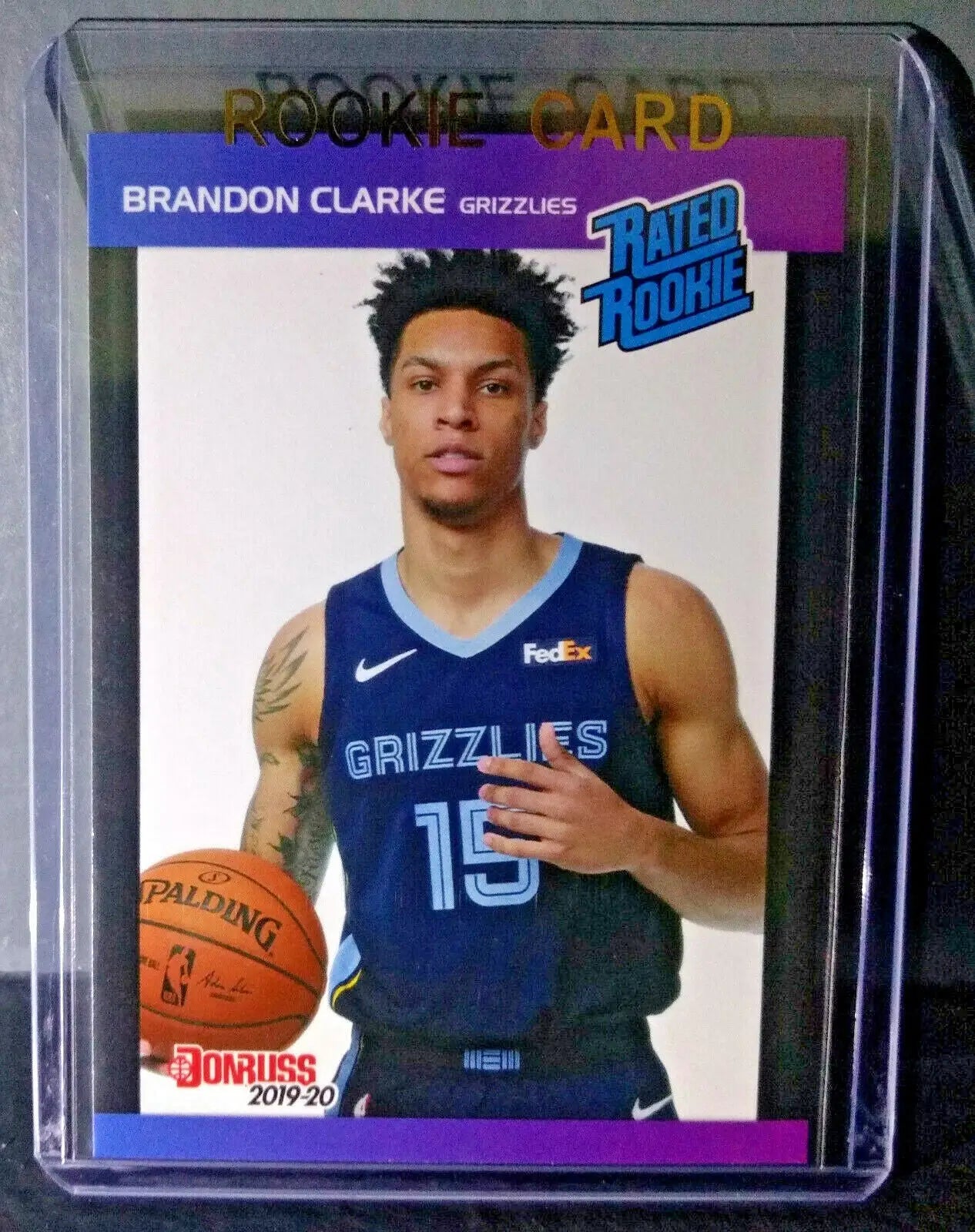 Brandon Clarke 2019-20 Panini NBA #18 Rated Rookie Retro Card 1/3431 - Basketball Card Single