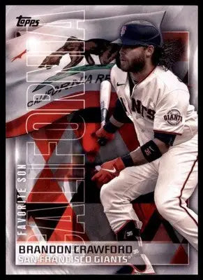 Brandon Crawford 2023 Topps Favorite Sons #FS-9 San Francisco Giants - Baseball Card Single