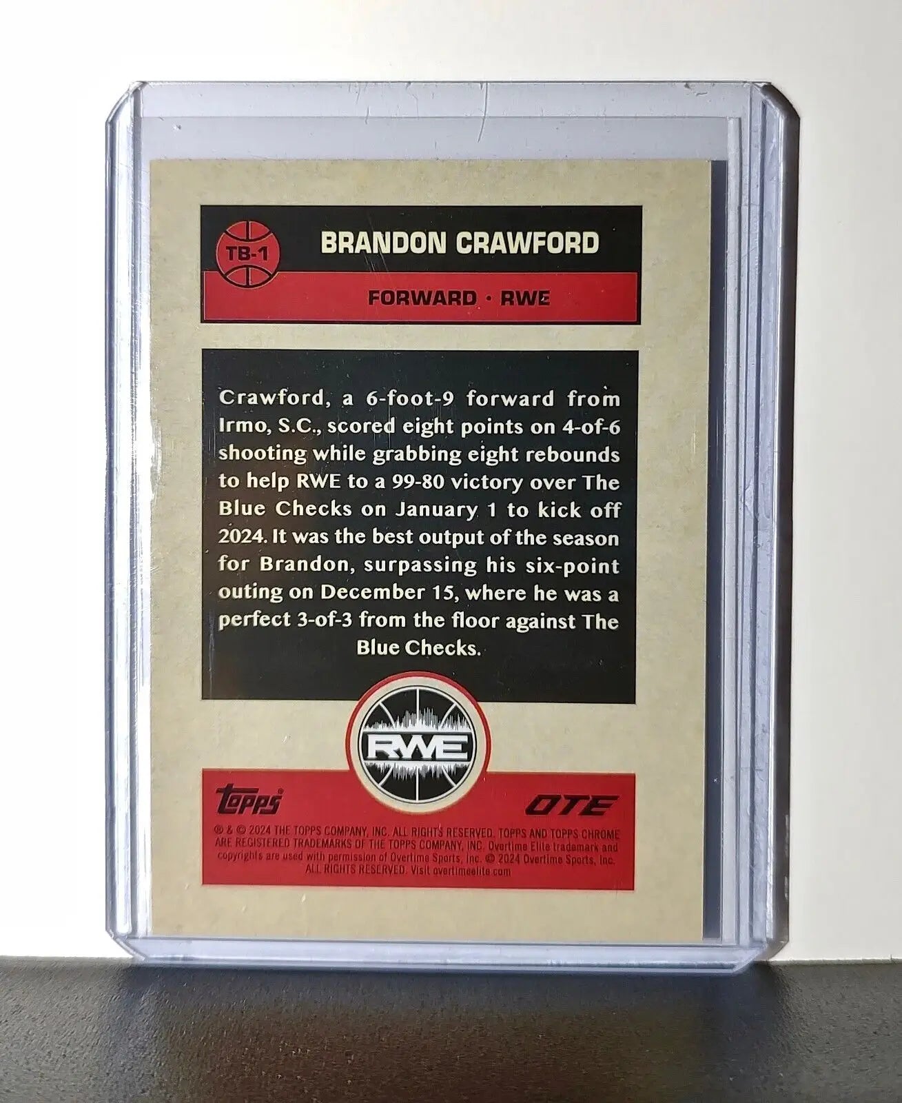 Brandon Crawford Rookie Card 2023-24 Topps Chrome Overtime #TB-1 1976 RWE - Baseball Card Single