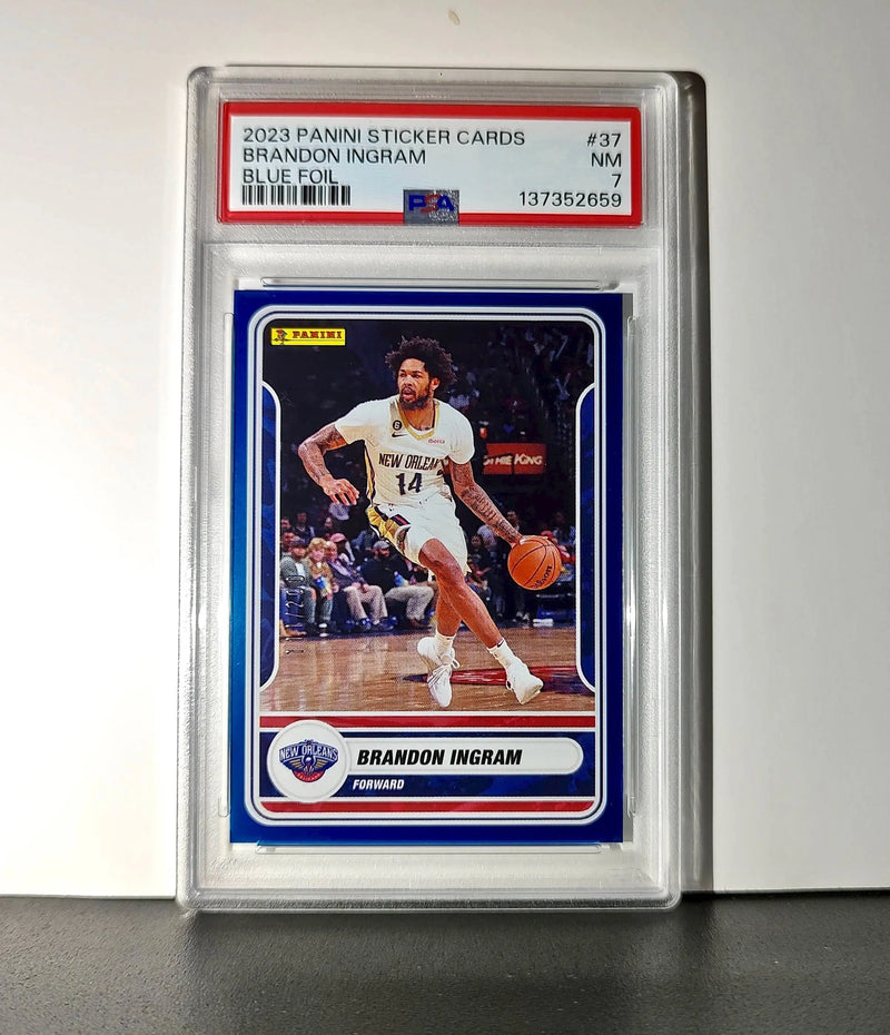 Brandon Ingram 2023-24 Panini Sticker Cards #37 111/200 Blue Foil PSA 7 NM