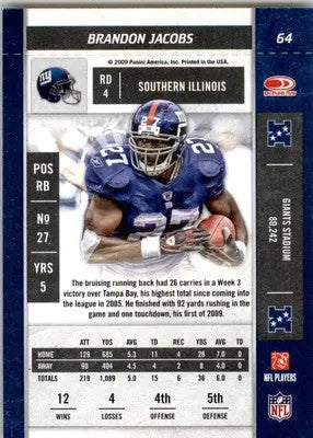 Brandon Jacobs - 2009 Playoff Contenders - #64 - Football - Football Card Single
