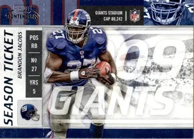 Brandon Jacobs - 2009 Playoff Contenders - #64 - Football - Football Card Single