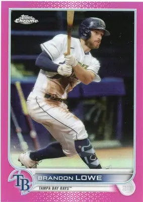 Brandon Lowe 2022 Topps Chrome Pink Refractor #107 Tampa Bay Rays - Baseball Card Single