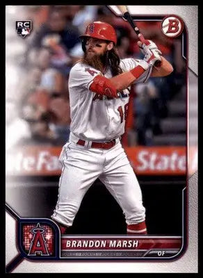 Brandon Marsh Rookie 2022 Bowman #81 Los Angeles Angels - Baseball Card Single