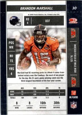 Brandon Marshall - 2009 Playoff Contenders - #30 - Football - Football Card Single
