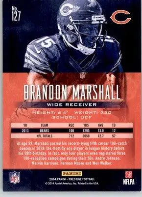 Brandon Marshall - 2014 Panini Prestige - #127 - Football - Football Card Single