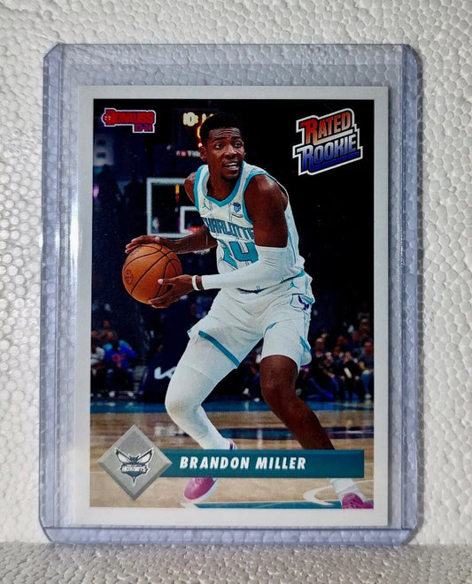 Brandon Miller 2023-24 Panini NBA #3 Rated Rookie Retro Card Hornets 1/715 - Basketball Card Single