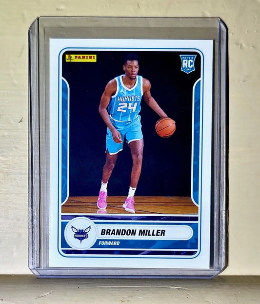Brandon Miller 2023-24 Panini NBA Basketball #72 Rookie Card Charlotte Hornets - Basketball Card Single