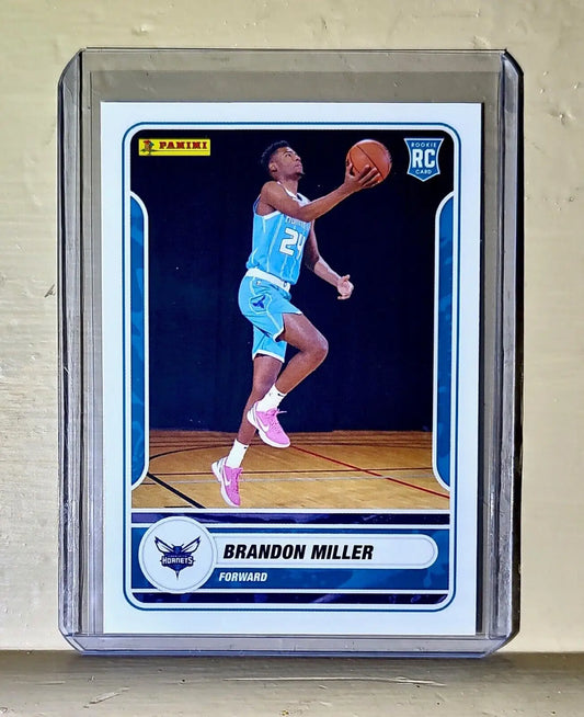 Brandon Miller 2023-24 Panini NBA Basketball #97 Rookie Card Charlotte Hornets - Basketball Card Single