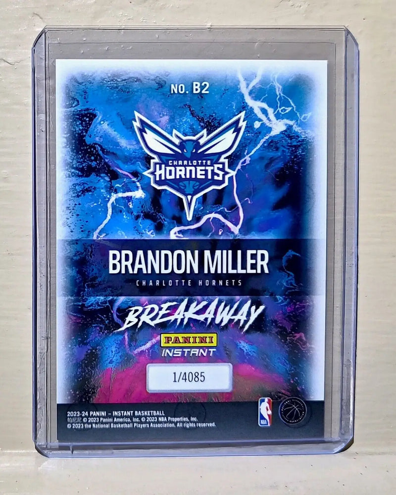 Brandon Miller 2023-24 Panini NBA Breakaway Basketball #2 Rookie Card 1 of 4085