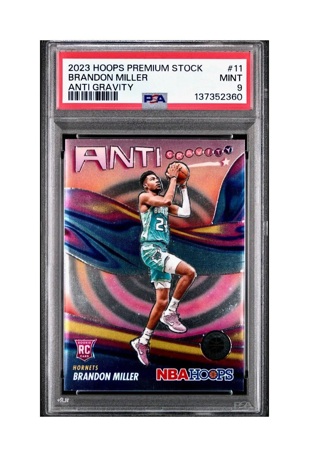 Brandon Miller 2023 Panini Hoops Premium Anti Gravity #11 PSA 9 Mint
