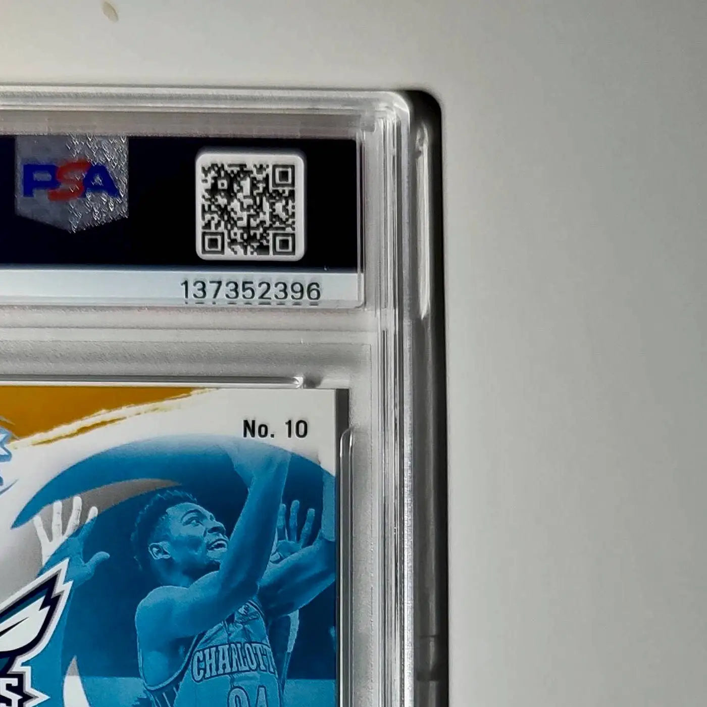 Brandon Miller 2023 Panini Hoops Premium Attack the Rack #10 Disco Prizm PSA 10