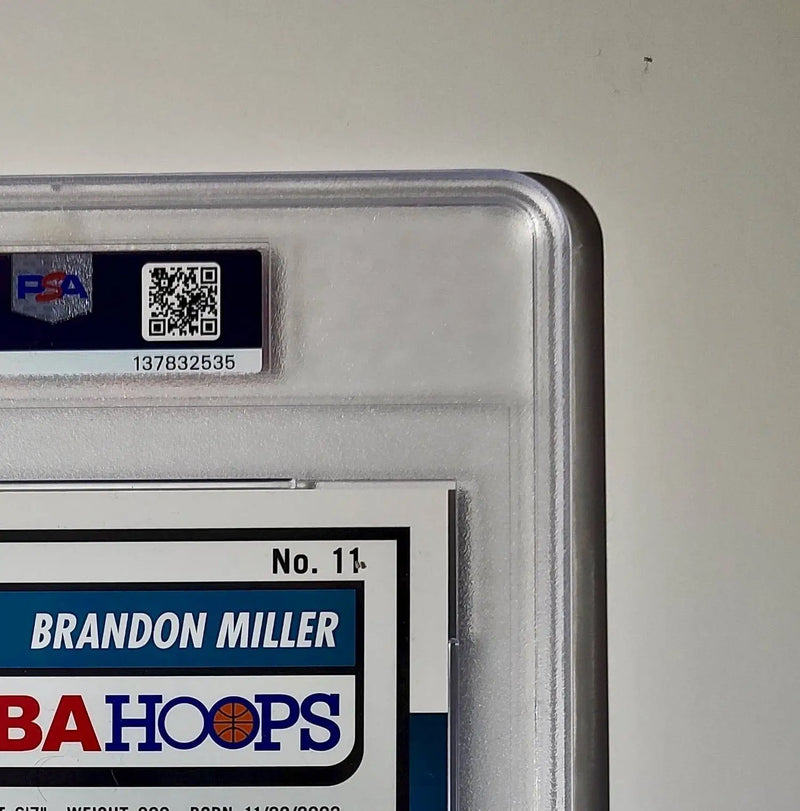 Brandon Miller 2023 Panini Premium Stock NBA Hoops #11 Jumbo Rookie PSA 6 EX-MT - Basketball Card Single