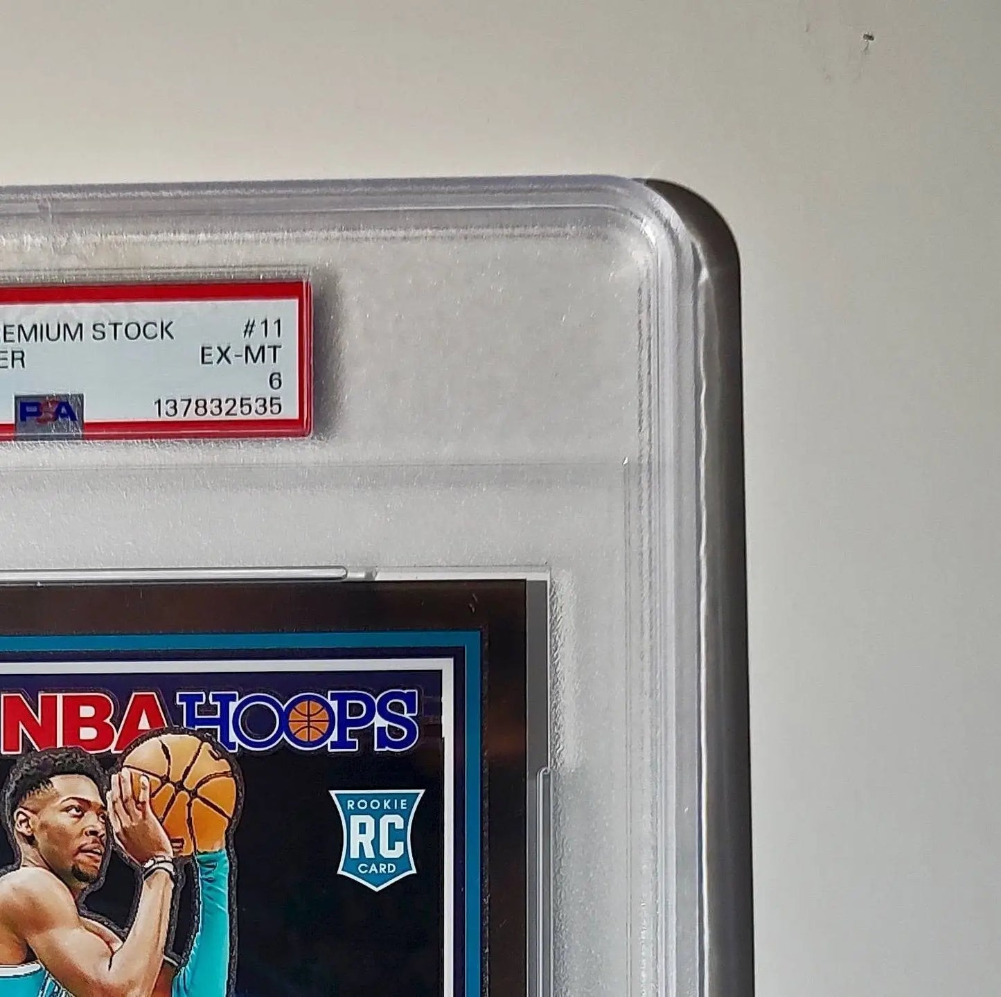 Brandon Miller 2023 Panini Premium Stock NBA Hoops #11 Jumbo Rookie PSA 6 EX-MT - Basketball Card Single