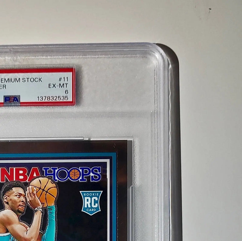 Brandon Miller 2023 Panini Premium Stock NBA Hoops #11 Jumbo Rookie PSA 6 EX-MT - Basketball Card Single