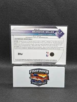 Brandon Miller 2025-26 Bowman Chrome Mojo Refractor #BCV-87 - Basketball Card Single