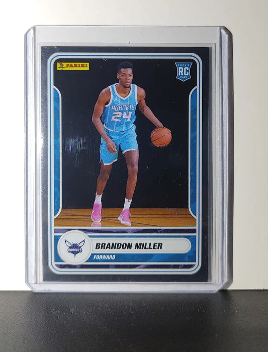 Brandon Miller Rookie 2023-24 Panini NBA Sticker Foil Card #72 Charlotte Hornets - Basketball Card Single