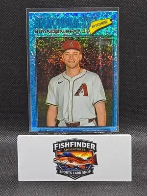 Brandon Pfaadt 2026 Topps Heritage Chrome Light Blue Sparkle #126 - Diamondbacks - Baseball Card Single