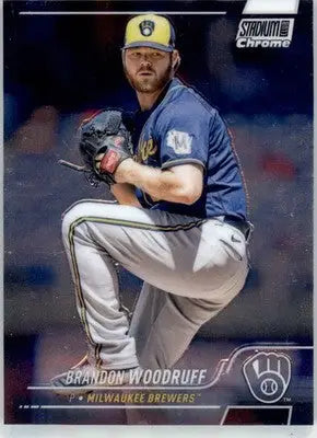 Brandon Woodruff - 2022 Stadium Club Chrome - #261 - Baseball - Baseball Card Single