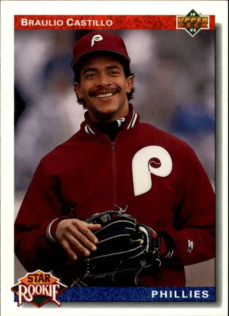 Braulio Castillo 1992 Upper Deck MLB #21 Star Rookies Card Philadelphia Phillies - Baseball Card Single