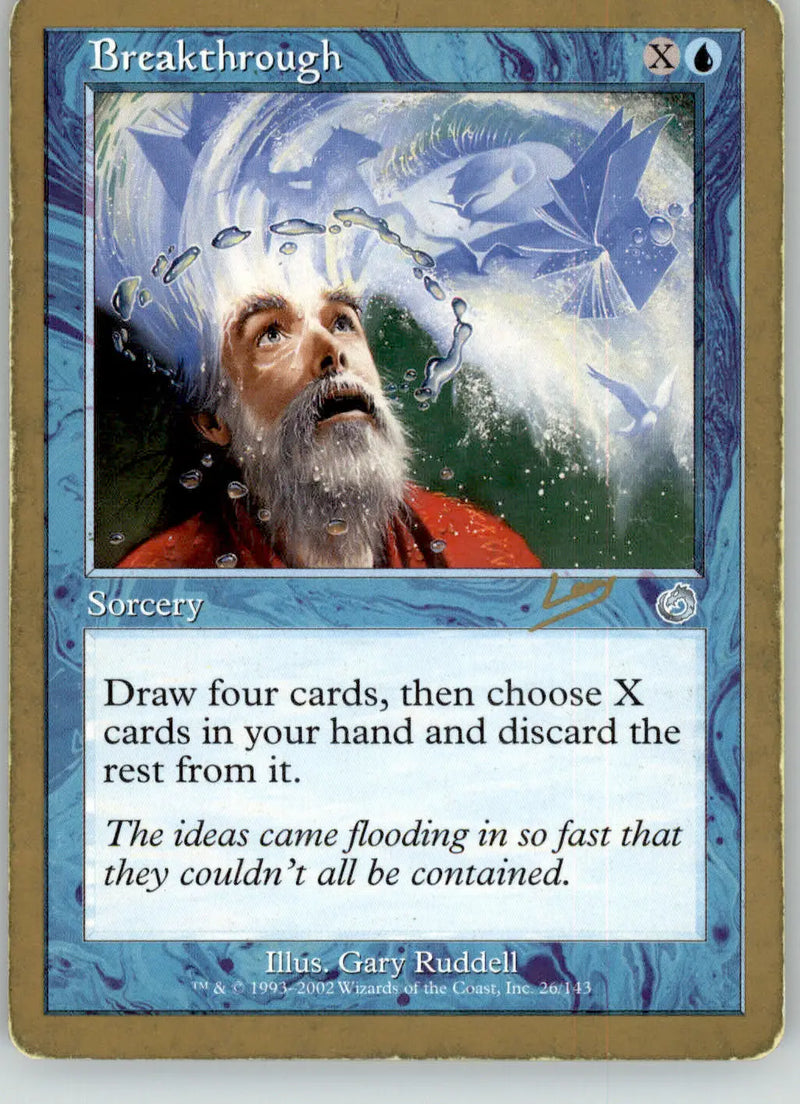 Breakthrough - 2002 Raphael Levy (TOR) - World Championship Decks - HP Magic