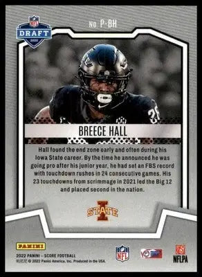 Breece Hall 2022 Score PROtential #P-BH Iowa State Cyclones - Football Card Single